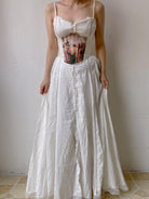 Renaissance Oil Painting Corset - White | VintageMist