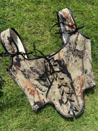 Cat Lover Corset Top - Brown | VintageMist