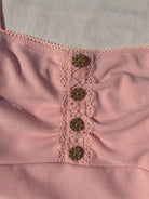 Coquette Lace-trimmed Button Camisole - Pink  VintageMist