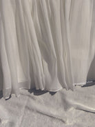 Coquette Core Pleated Maxi Skirt With Bow - White VintageMist