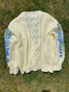 Cottagecore Floral Embroidery Cardigan - Ivory | VintageMist