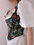 Floral_Botanical_Corset_Top_Black_VintageMist