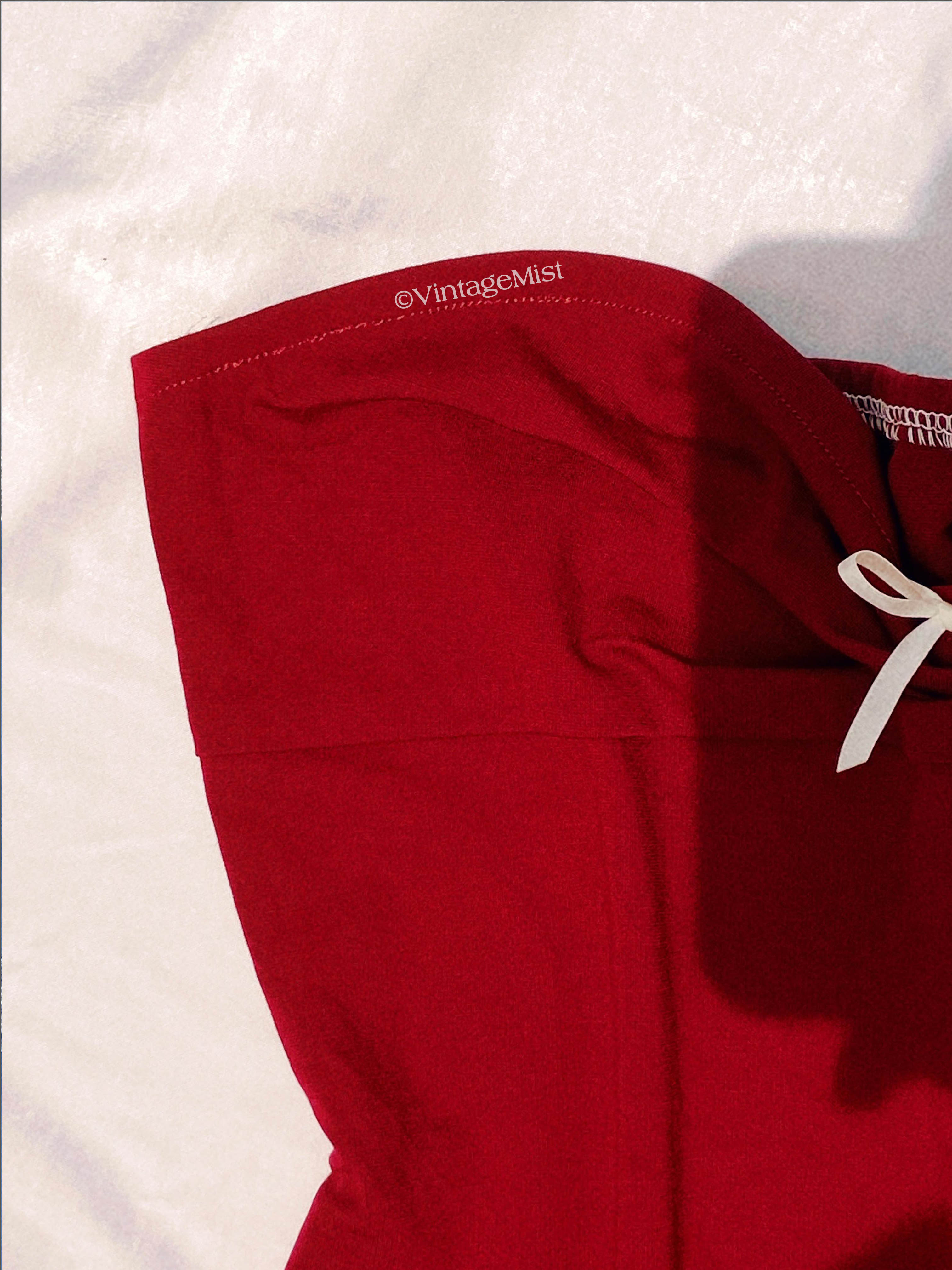Women's Tube Top Coquette Aesthetics in Red | VintageMist