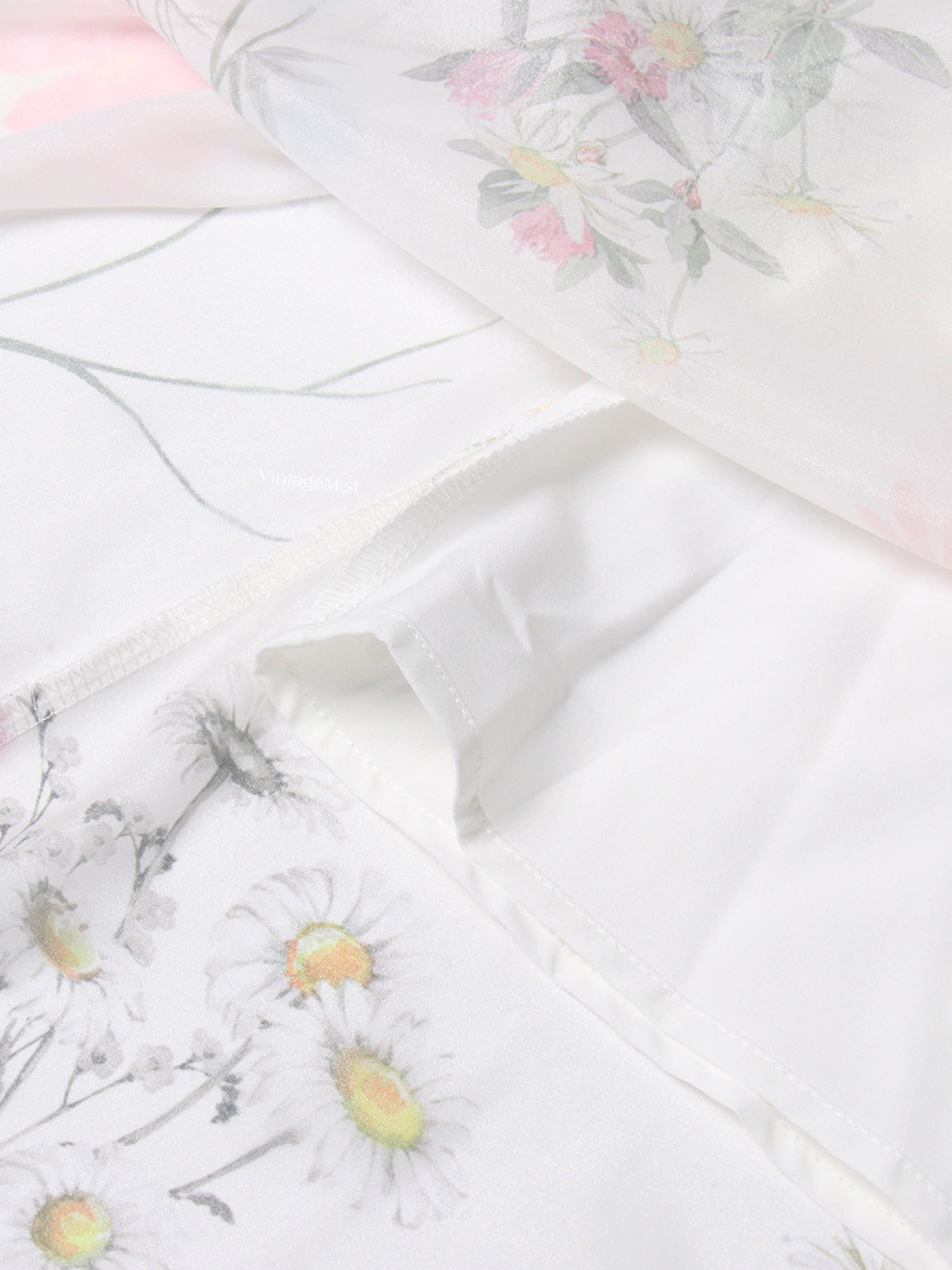 Blooming Floral Spring Fairy Dress - Ivory | VintageMist