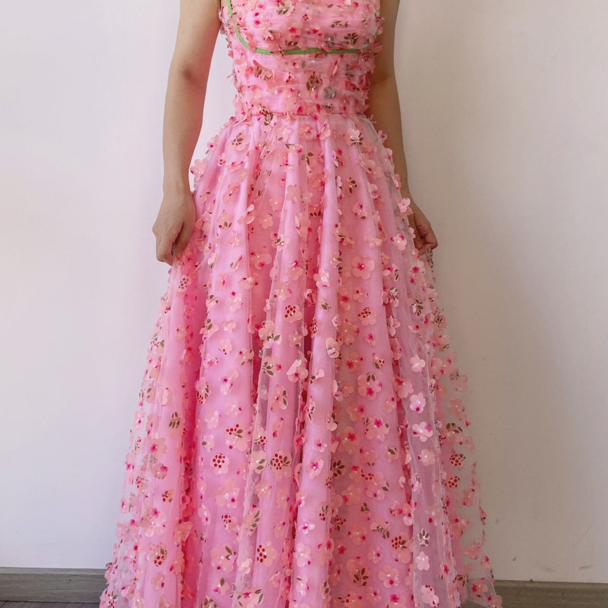 Fairycore Floral Embroidery Pink Dress - Pink VintageMist Fairycore Floral Embroidery Pink Dress - Pink VintageMist