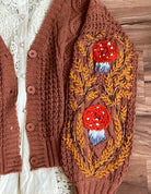 Handmade Cottagecore Mushroom Cardigan | Vintagemist.com
