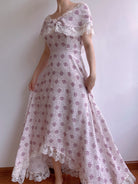 Lavender Field Off-shoulder Lace Dress - Purple | VintageMist