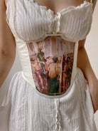 Renaissance Oil Painting Corset - White | VintageMist
