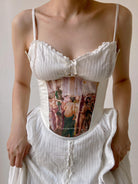 Renaissance Oil Painting Corset - White | VintageMist