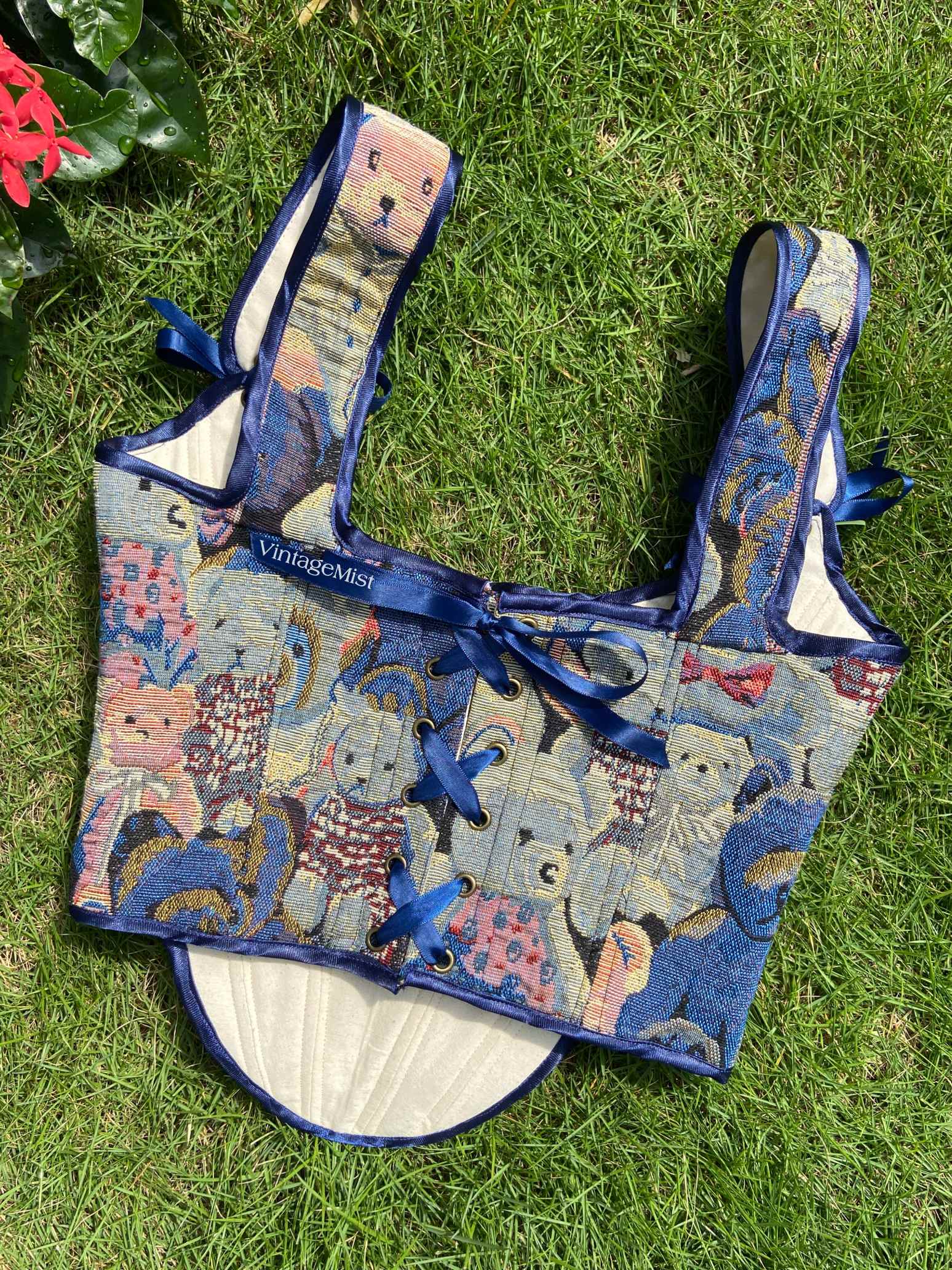 Bear Print Corset Top for Ren Faire – VintageMist