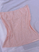 Coquette Lace Ruffles Floral Jacquard Tube Top - Pink | VintageMist