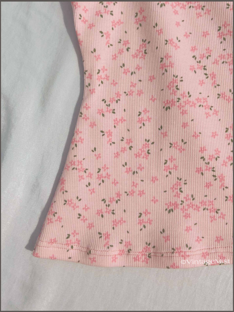 Coquette Style Lace Floral Top