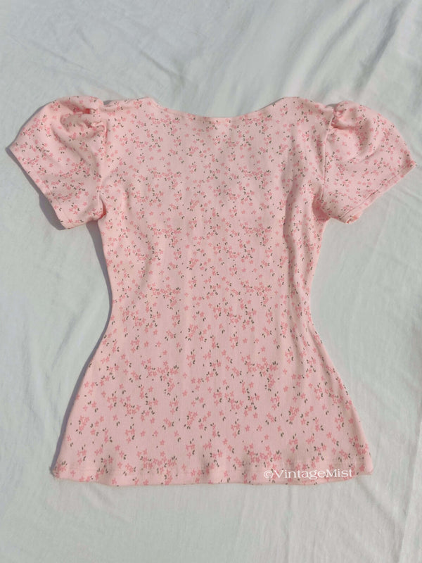 Coquette Style Lace Floral Top