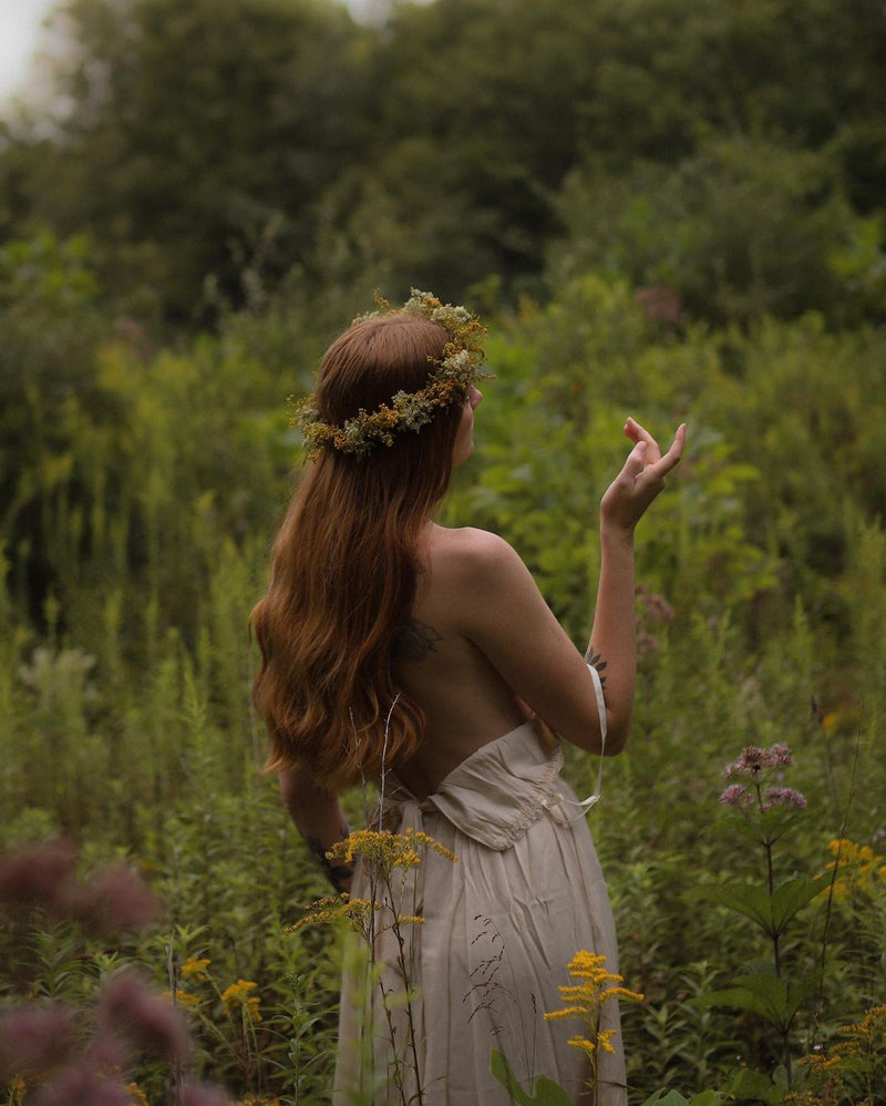 Runaway with Me Tea Dress Cottage Core Dress - Ivory | VintageMist