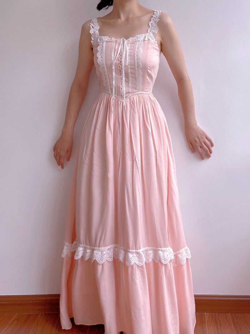 Romantic Pink Dream Princesscore Maxi Dress | VintageMist