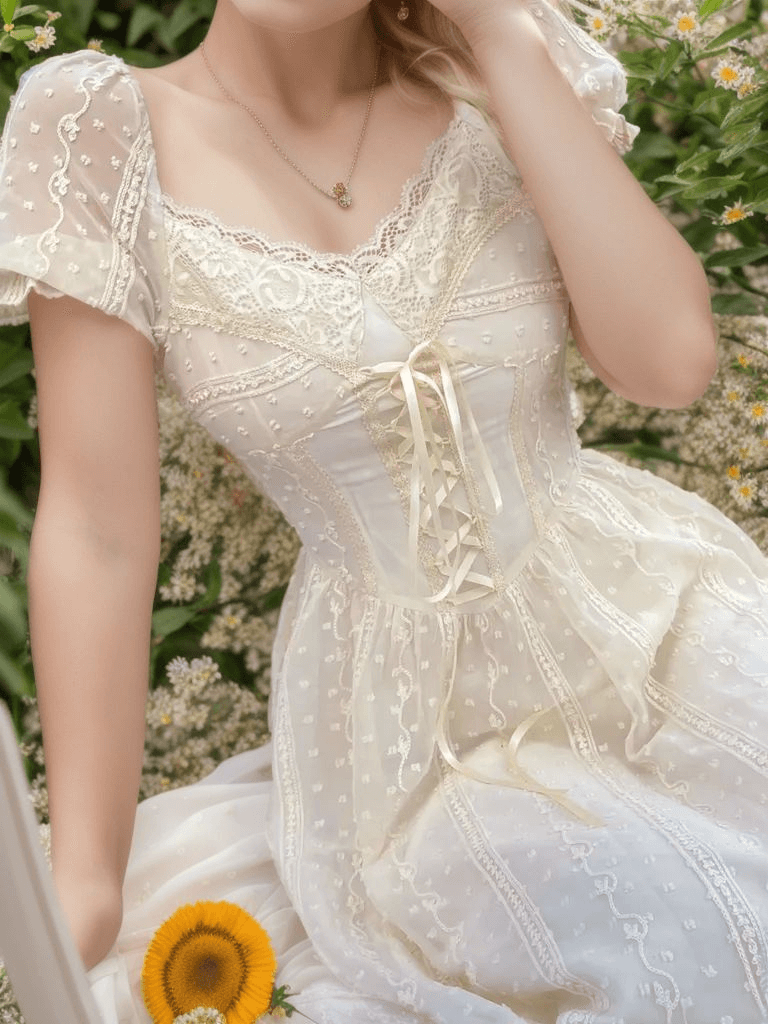 navy blue dress for baby girl Enchanting High-Low Beach Lace Corset Wedding Dress main image 0